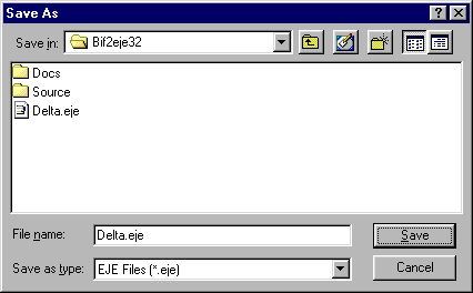 BIF to EJE Conversion Utility | BIF to EJE Output File Window